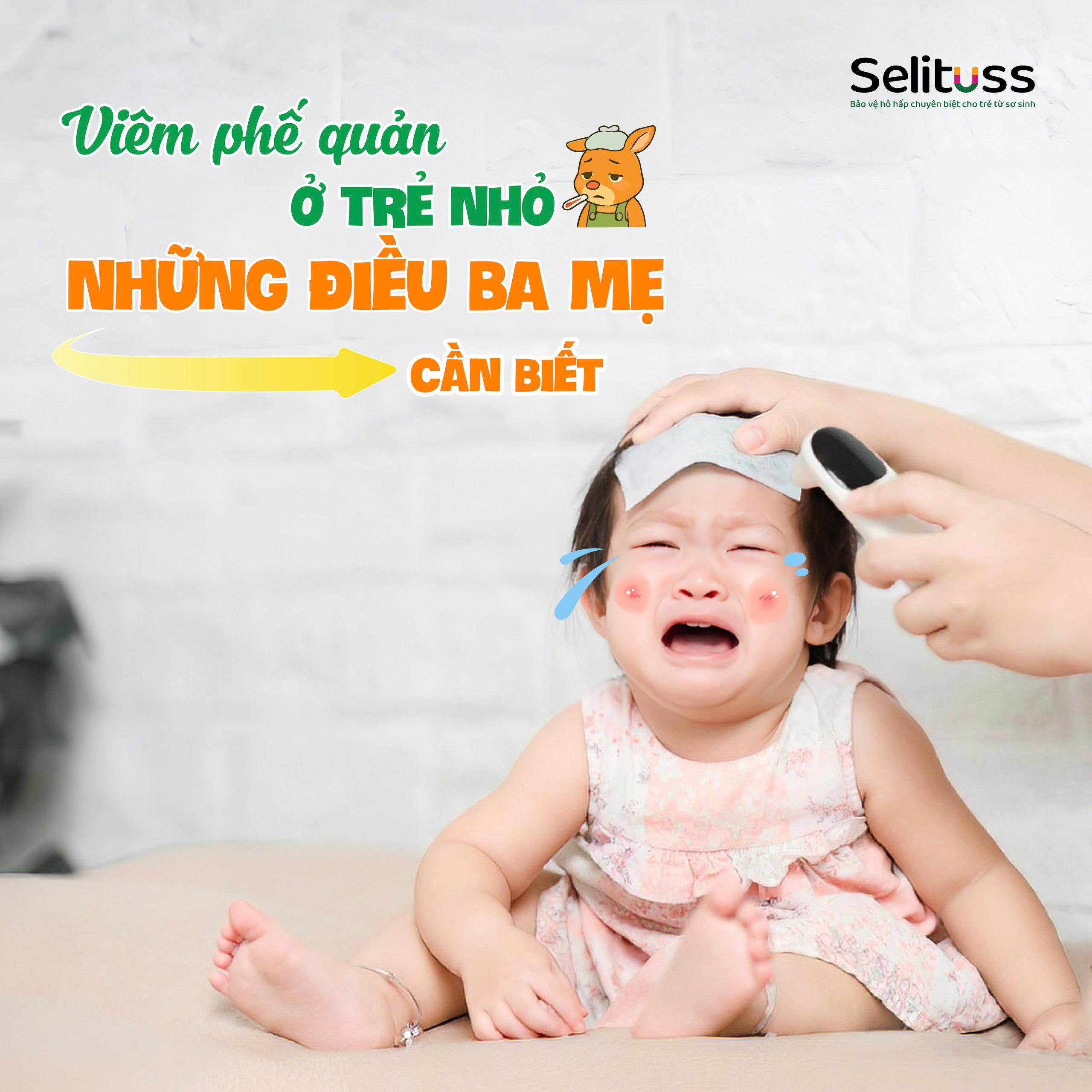 Viêm phế quản ở trẻ nhỏ – Những điều ba mẹ cần biết