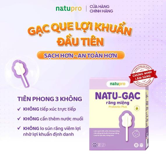 NATU GẠC RĂNG MIỆNG PROBIOTIC PLUS